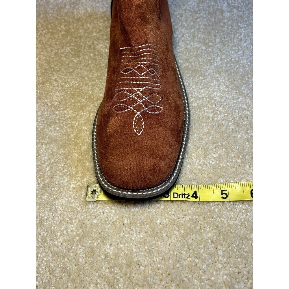 Brown Suede Cowboy Ankle Boots Size 39 Women’s - Picture 7 of 8